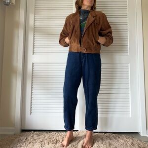 Vintage 80s Suede Cropped Jacket